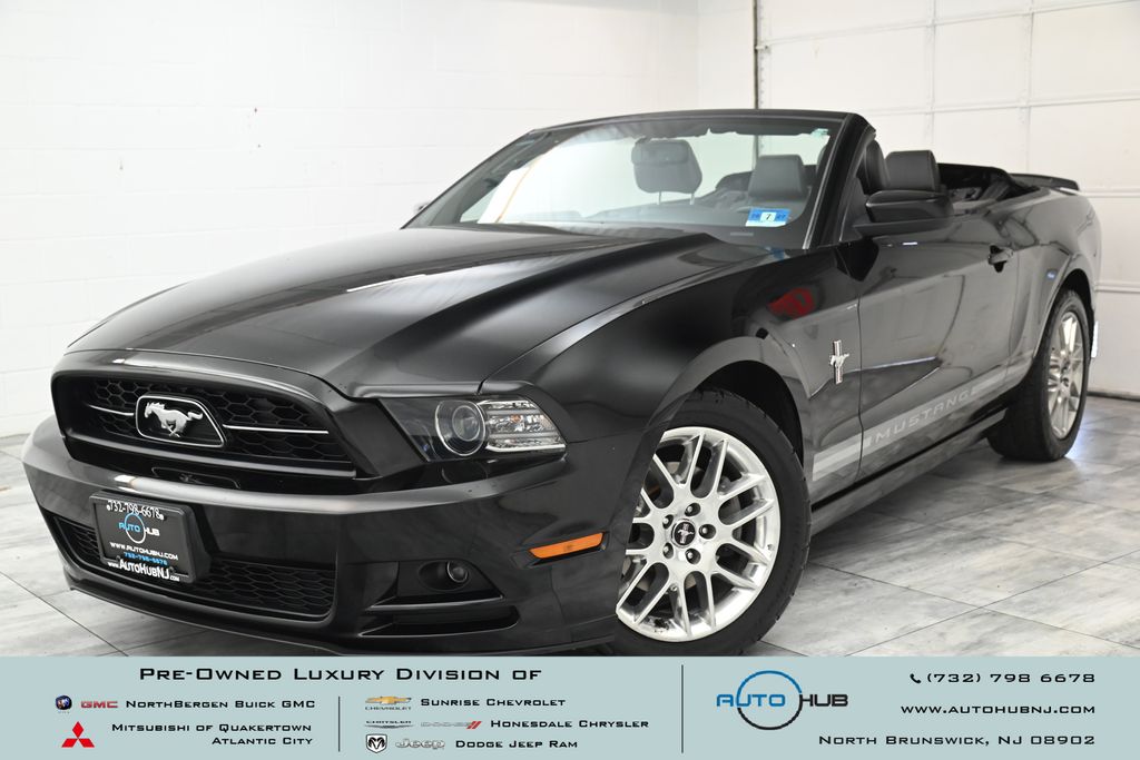 Black 2014 Ford Mustang V6 Premium Convertible RWD Convertible Rear-Wheel Drive 6-Speed Automatic