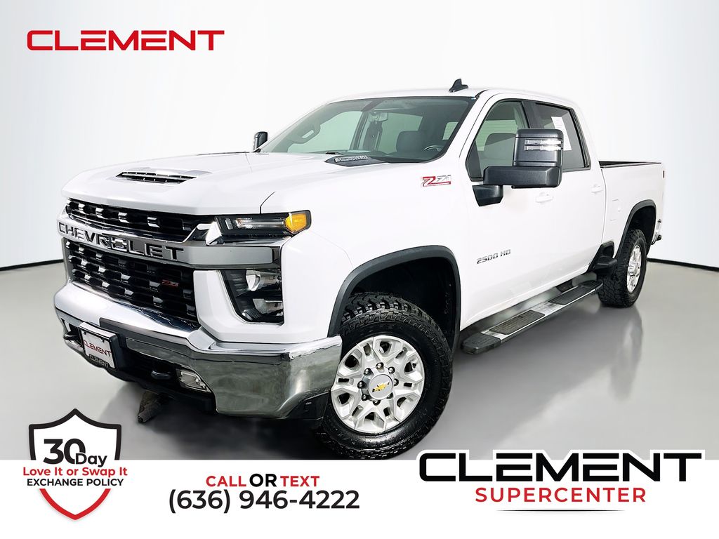 Summit White 2023 Chevrolet Silverado 2500HD LT Crew Cab 4WD Pickup Truck Four-Wheel Drive Automatic