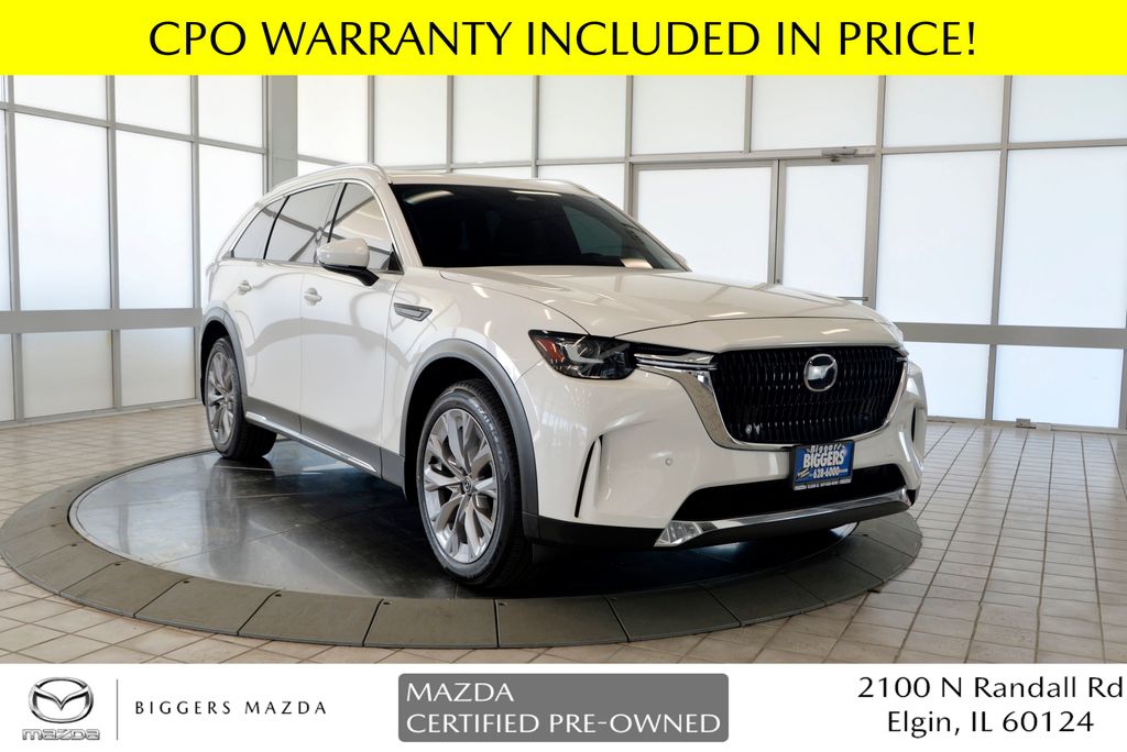 White 2024 Mazda CX-90 3.3 Turbo Premium AWD SUV / Crossover All-Wheel Drive 8-Speed Automatic