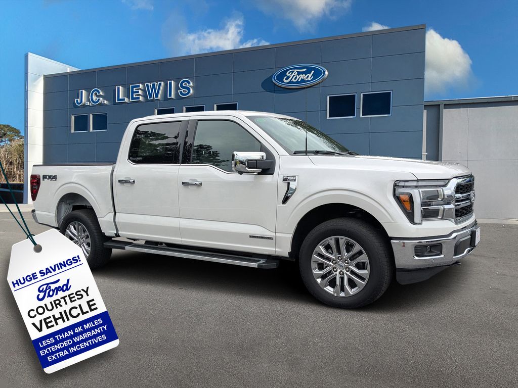 Star White Metallic Tri-Coat 2025 Ford F-150 Pickup Truck Four-Wheel Drive Automatic