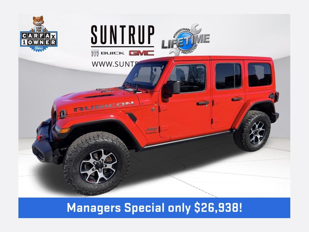 Firecracker Red Clearcoat 2021 Jeep Wrangler Unlimited Rubicon 4WD SUV / Crossover Four-Wheel Drive 8-Speed Automatic