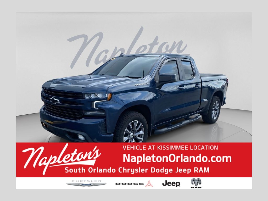 Northsky Blue Metallic 2021 Chevrolet Silverado 1500 Pickup Truck Four-Wheel Drive 8-Speed Automatic