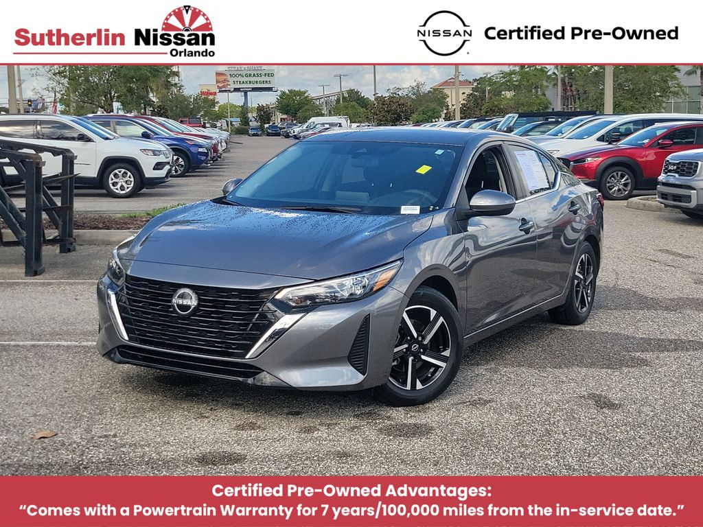 Gray (Gun Metallic) 2024 Nissan Sentra Sedan Front-Wheel Drive Continuously Variable Transmission