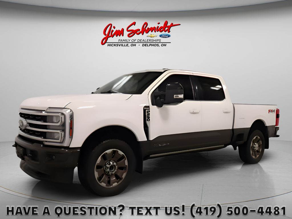 Star White Metallic Tri-Coat 2024 Ford F-250 Super Duty Pickup Truck Four-Wheel Drive Automatic
