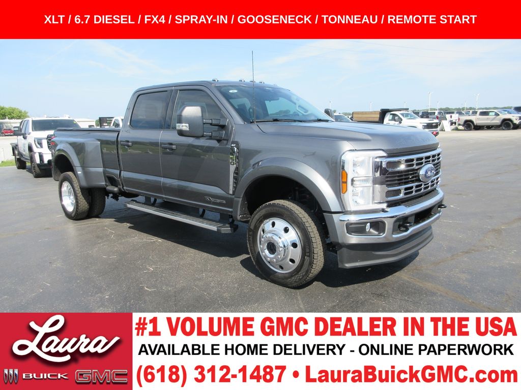 Gray Metallic 2026 Ford F-450 Super Duty Pickup Truck Four-Wheel Drive Automatic