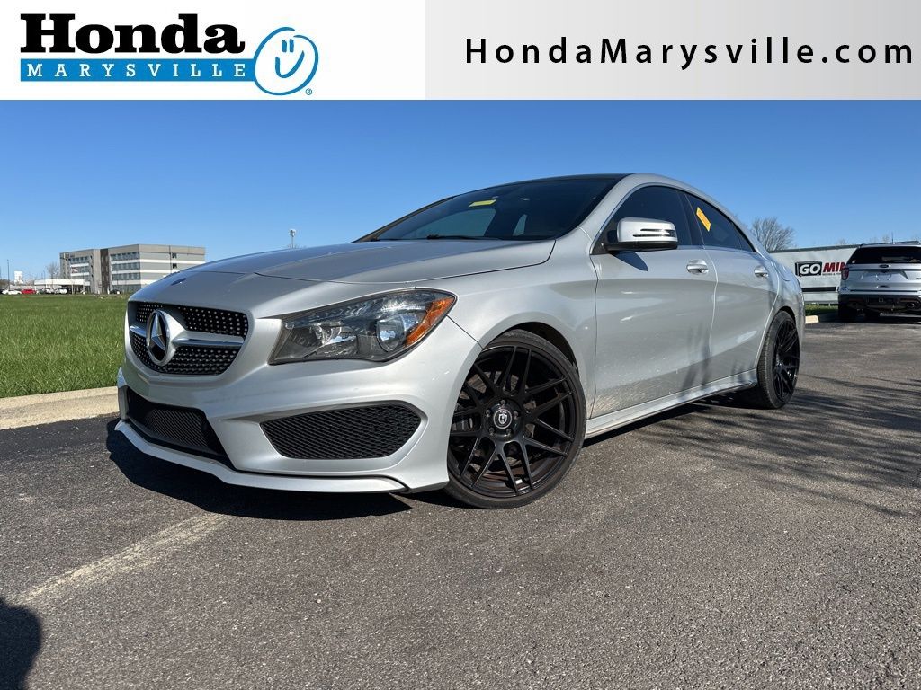 Polar Silver Metallic 2014 Mercedes-Benz CLA 250 Sedan Front-Wheel Drive 7-Speed Automatic