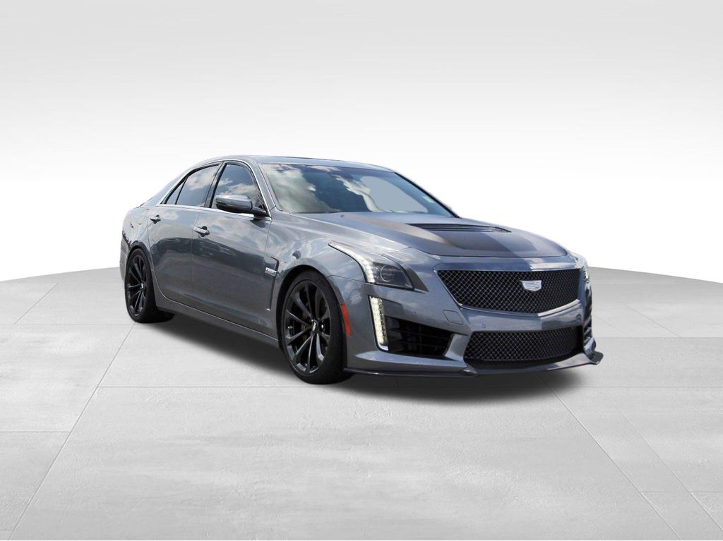 Gray (Steel Metallic) 2019 Cadillac CTS-V Sedan Rear-Wheel Drive 8-Speed Automatic