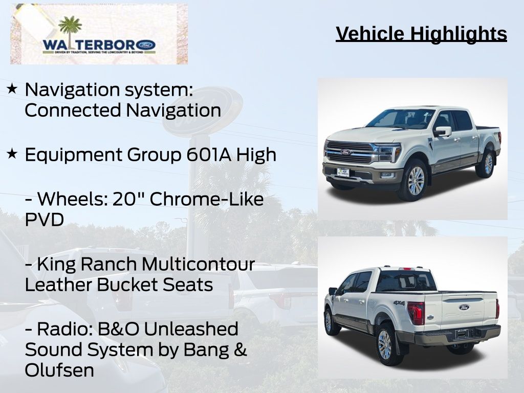 2026 Ford F-150 King Ranch White at Walterboro Ford