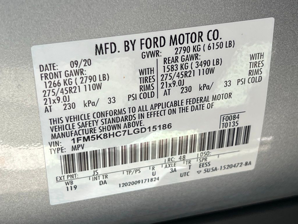 2020 Ford Explorer Platinum Silver at Stokes Mazda