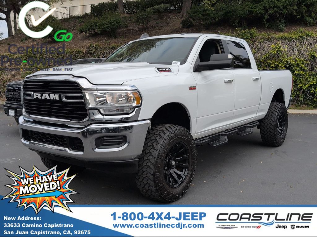 Bright White Clearcoat 2019 RAM 2500 Big Horn Crew Cab 4WD Pickup Truck Four-Wheel Drive 8-Speed Automatic