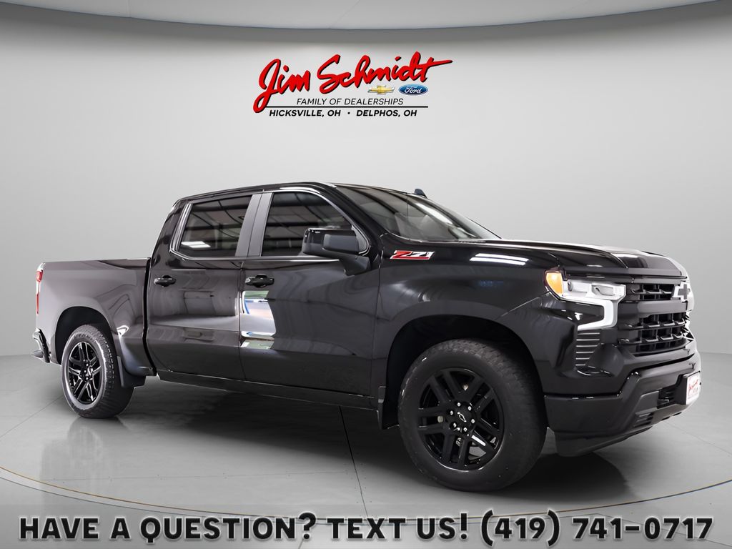 Black 2025 Chevrolet Silverado 1500 Pickup Truck Four-Wheel Drive Automatic