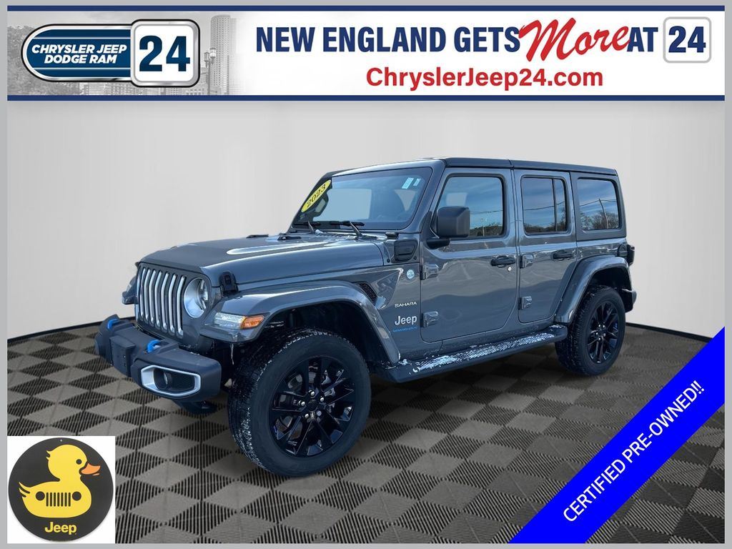 Sting-Gray Clearcoat 2023 Jeep Wrangler 4xe Sahara 4WD SUV / Crossover Four-Wheel Drive 8-Speed Automatic