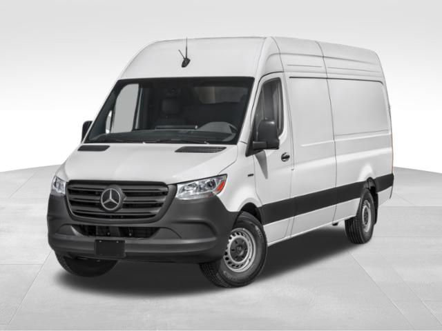 White 2025 Mercedes-Benz eSprinter 2500 170 High Roof Cargo Van (113 kWh SO) Van Rear-Wheel Drive 1-Speed Automatic