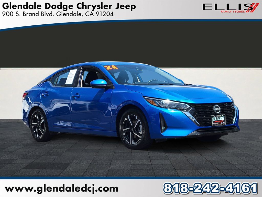 Electric Blue Metallic 2024 Nissan Sentra Sedan Front-Wheel Drive Continuously Variable Transmission