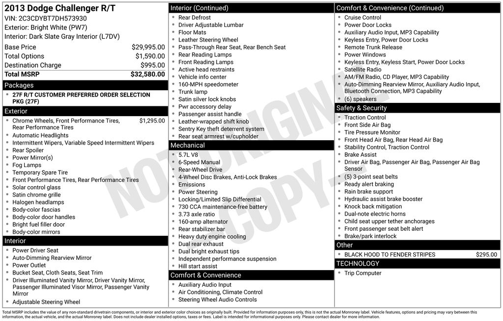 Used Car 2013 Dodge Challenger  R/t For Sale Under $15,000 In Austin, Texas