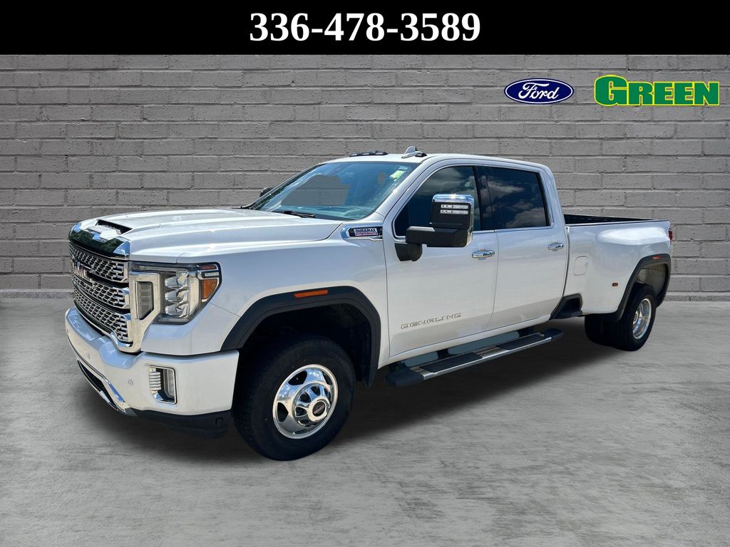 White Frost Tricoat 2020 GMC Sierra 3500HD Pickup Truck Four-Wheel Drive Automatic