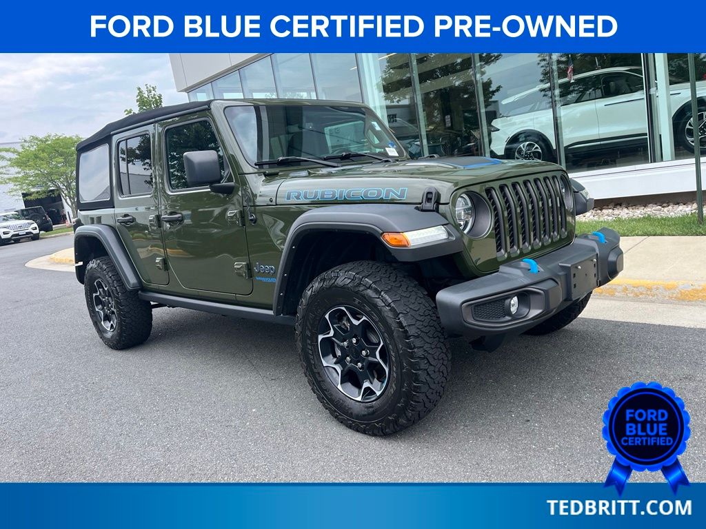Green Clearcoat 2022 Jeep Wrangler 4xe SUV / Crossover Four-Wheel Drive 8-Speed Automatic