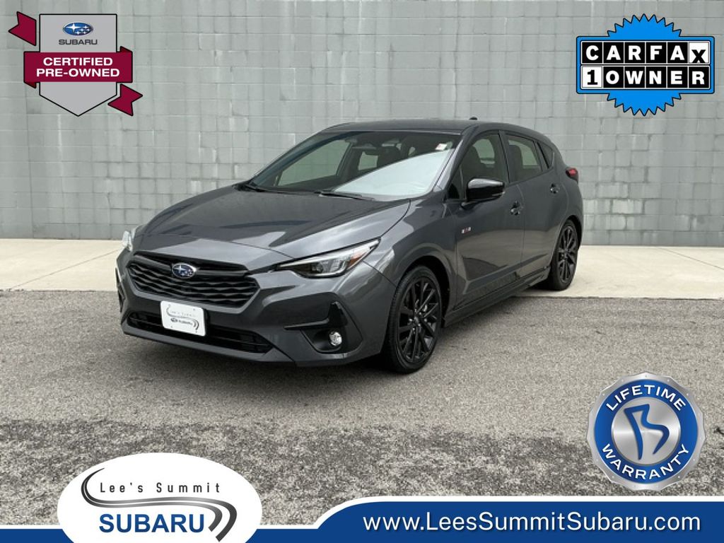 Magnetite Gray Metallic 2025 Subaru Impreza RS AWD Wagon All-Wheel Drive Continuously Variable Transmission