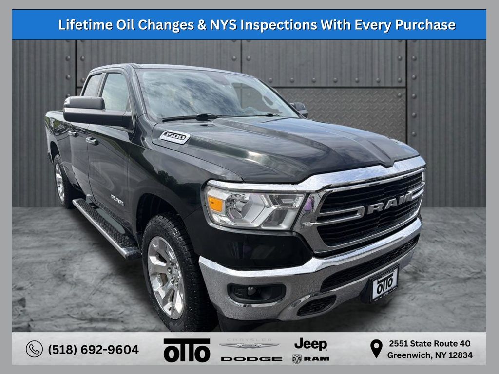 Black Forest Green Pearlcoat 2019 RAM 1500 Pickup Truck Four-Wheel Drive 8-Speed Automatic