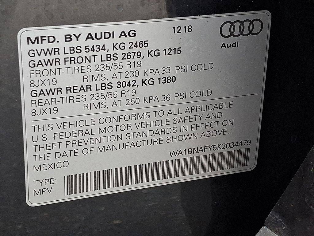 2019 Audi Q5 2.0T Premium Plus Gray at Audi Porsche Sewickley