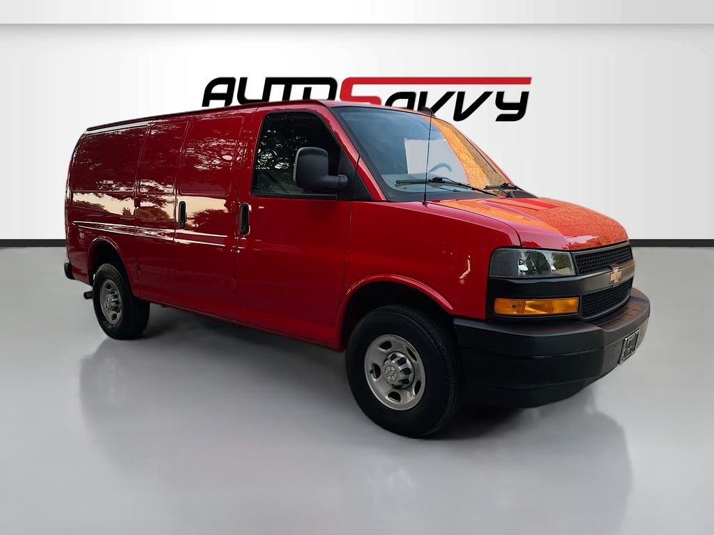 Red Hot 2024 Chevrolet Express Cargo 2500 RWD Van Rear-Wheel Drive 8-Speed Automatic Overdrive