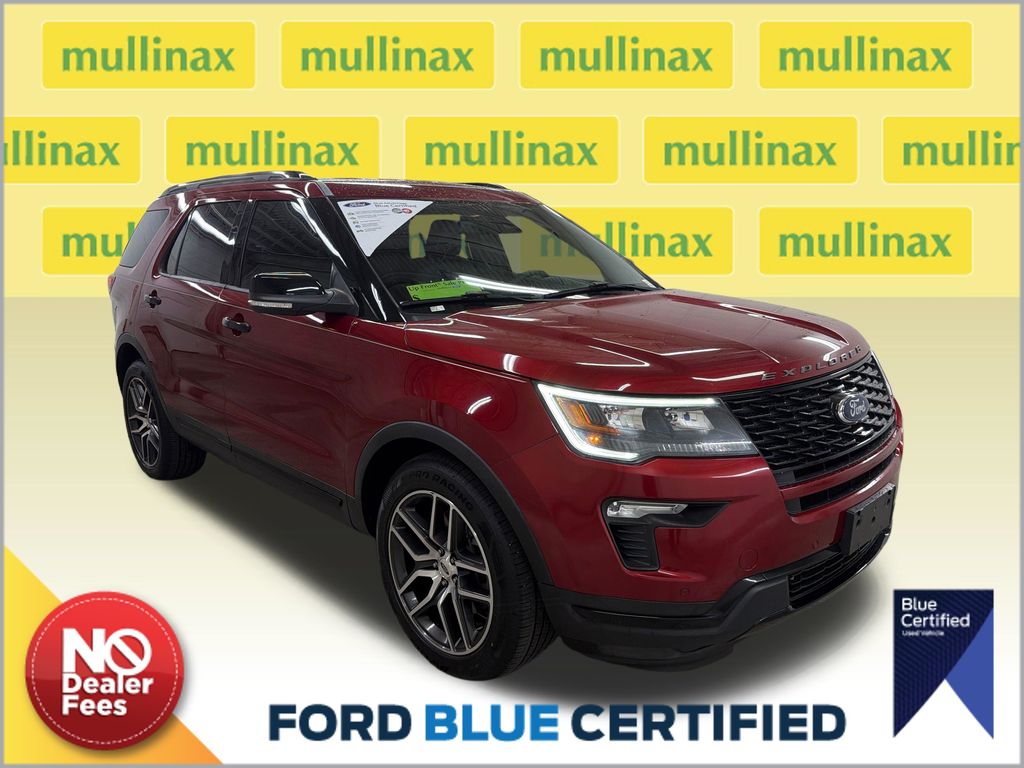 Ruby Red Metallic 2018 Ford Explorer SUV / Crossover All-Wheel Drive 6-Speed Automatic