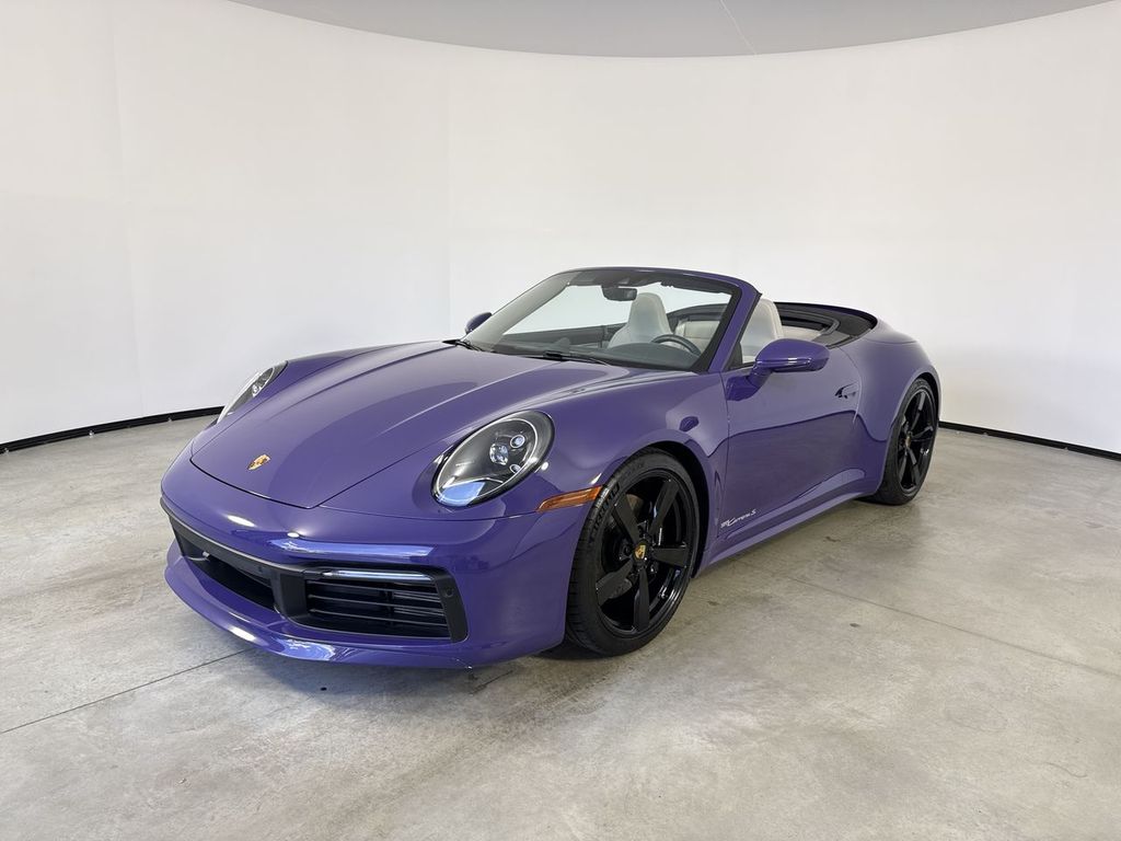Purple 2023 Porsche 911 Convertible Rear-Wheel Drive 8-Speed Automatic