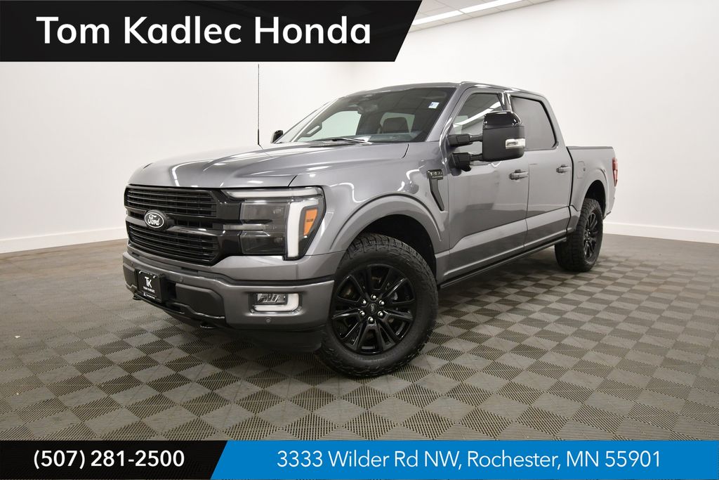 Gray 2024 Ford F-150 Pickup Truck Four-Wheel Drive Automatic