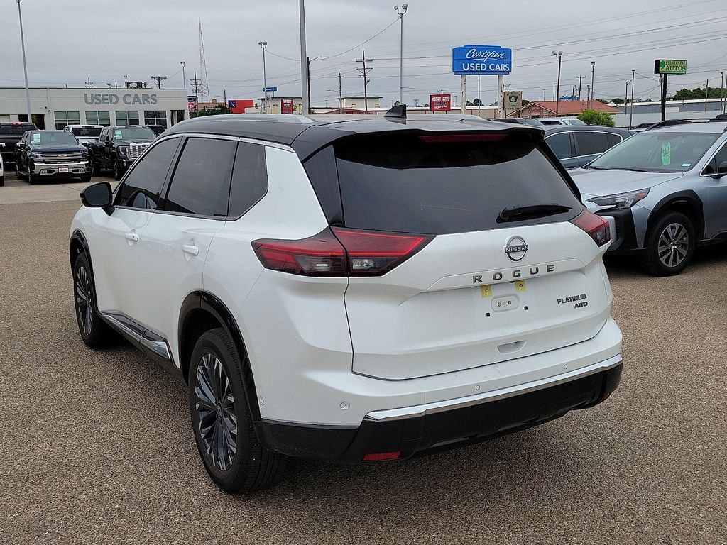 2026 Nissan Rogue Platinum White at Brown Honda