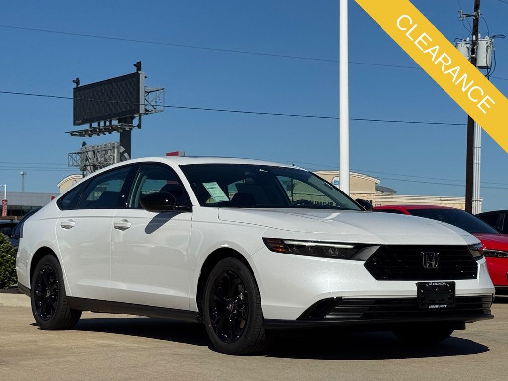 2025 Honda Accord SE White at Mac Haik CDJR North Houston