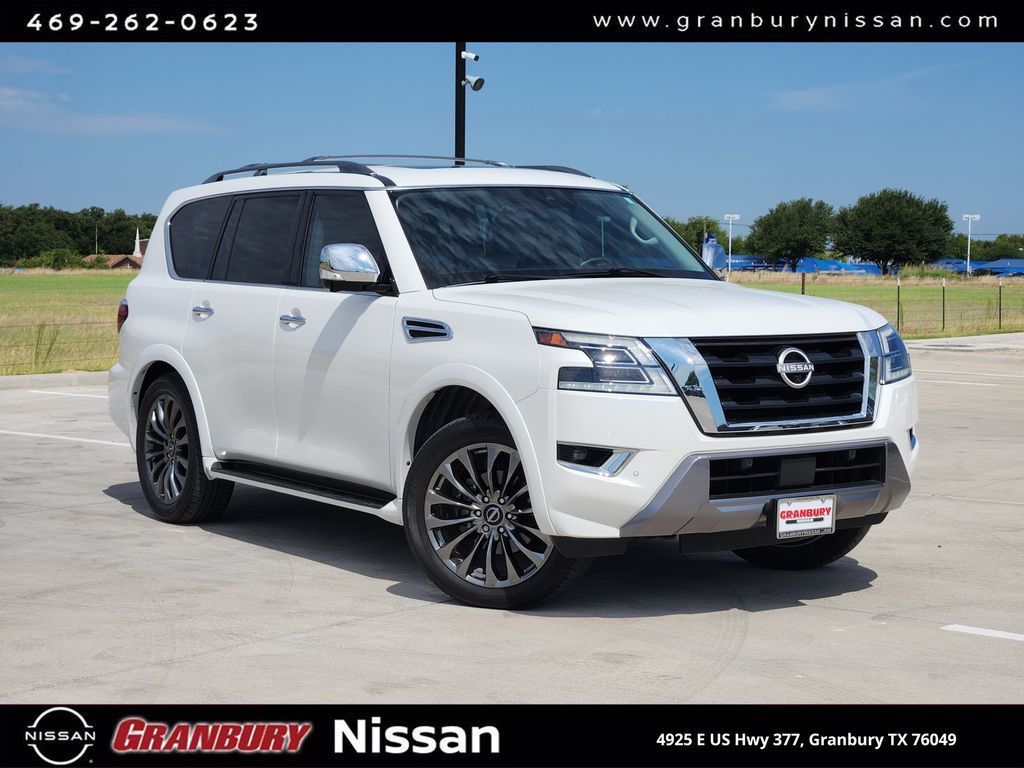 Aspen White Tricoat 2024 Nissan Armada SUV / Crossover Four-Wheel Drive 7-Speed Automatic