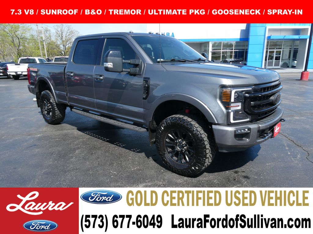 Carbonized Gray Metallic 2022 Ford F-250 Super Duty Lariat Crew Cab 4WD Pickup Truck Four-Wheel Drive Automatic