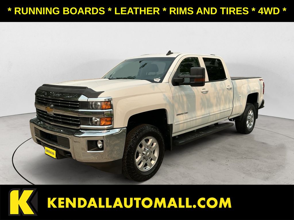 Summit White 2015 Chevrolet Silverado 3500HD Pickup Truck Four-Wheel Drive 6-Speed Automatic Overdrive