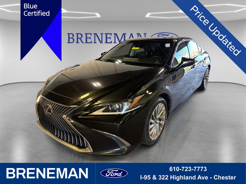 Black (Caviar) 2020 Lexus ES Hybrid Sedan Front-Wheel Drive Continuously Variable Transmission