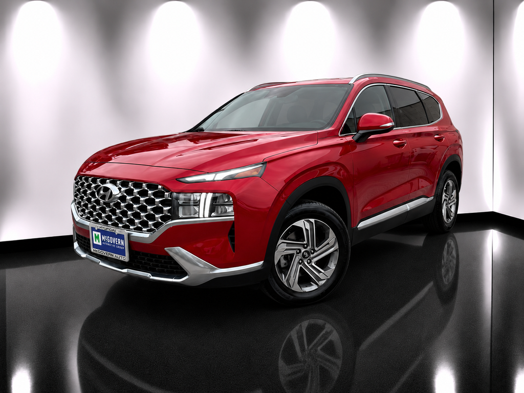 Calypso Red 2021 Hyundai Santa Fe SUV / Crossover All-Wheel Drive 8-Speed Automatic