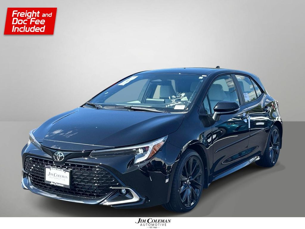 Midnight Black Metallic 2026 Toyota Corolla Hatchback Hatchback Front-Wheel Drive Continuously Variable Transmission