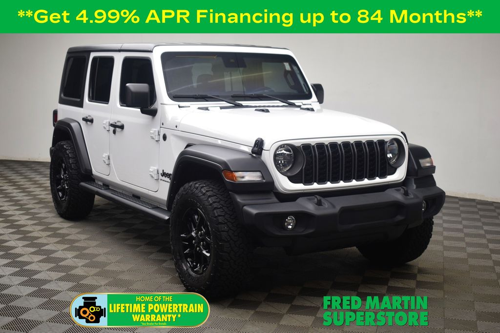 Bright White Clearcoat 2024 Jeep Wrangler SUV / Crossover Four-Wheel Drive 8-Speed Automatic