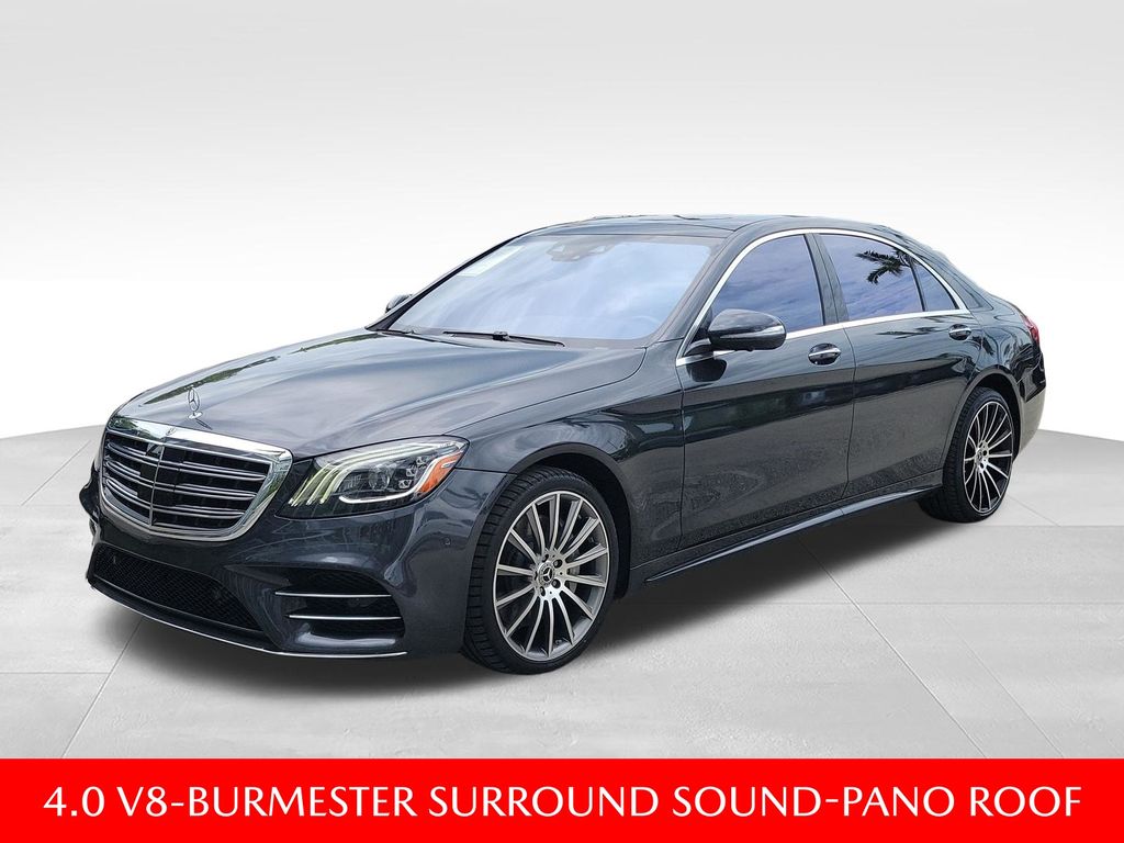 Gray 2018 Mercedes-Benz S-Class Sedan Rear-Wheel Drive 9-Speed Automatic