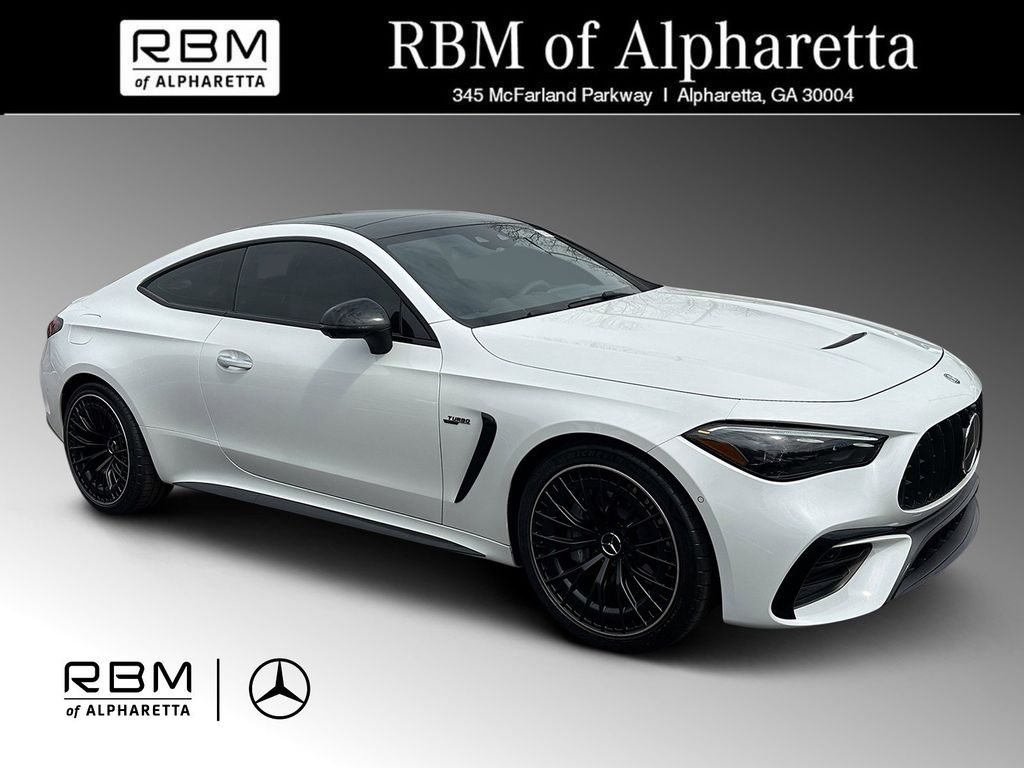 White 2026 Mercedes-Benz CLE AMG CLE 53 4MATIC Coupe All-Wheel Drive 9-Speed Automatic
