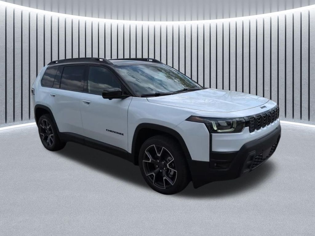 Bright White Clearcoat 2026 Jeep Cherokee SUV / Crossover Four-Wheel Drive Continuously Variable Transmission