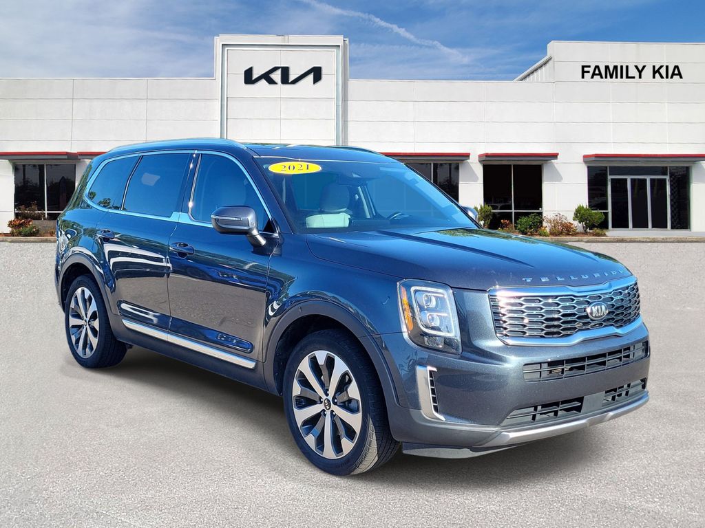 Gravity Gray 2021 Kia Telluride SUV / Crossover Front-Wheel Drive 8-Speed Automatic