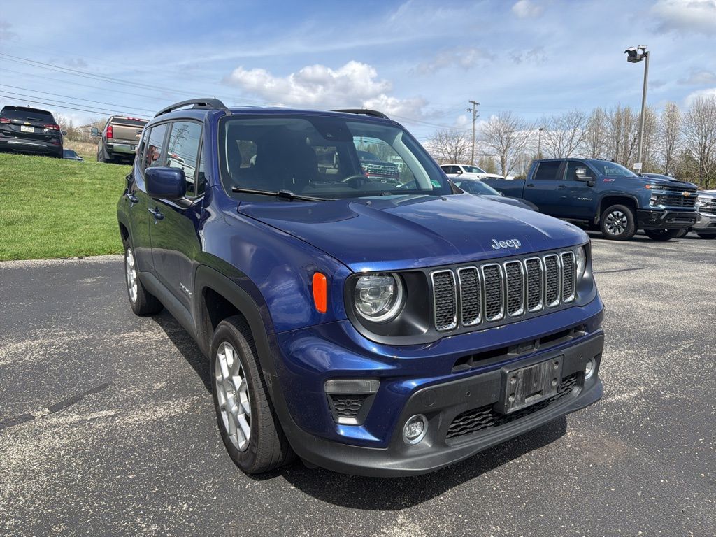 Jetset Blue Clearcoat 2021 Jeep Renegade Latitude 4WD SUV / Crossover Four-Wheel Drive 9-Speed Automatic