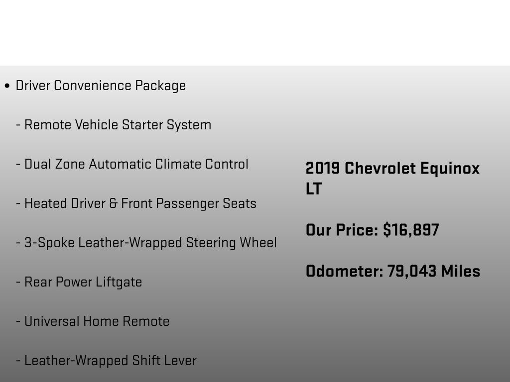 2019 Chevrolet Equinox LT Silver at Bob Ruth Ford