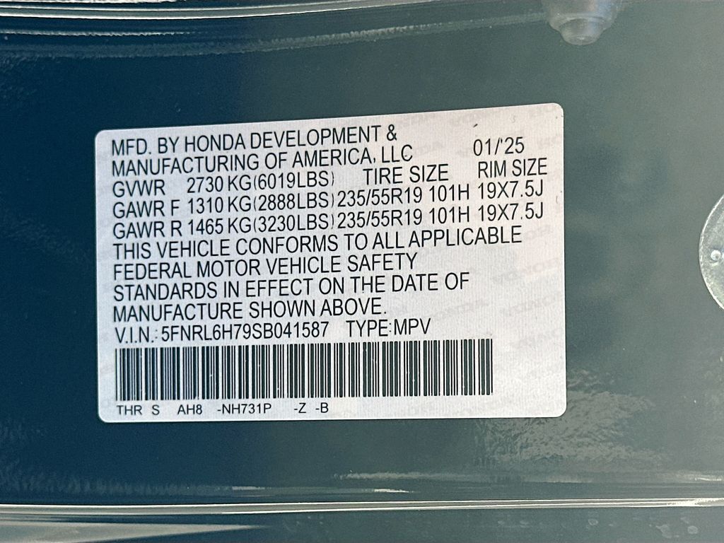 2025 Honda Odyssey Sport 23