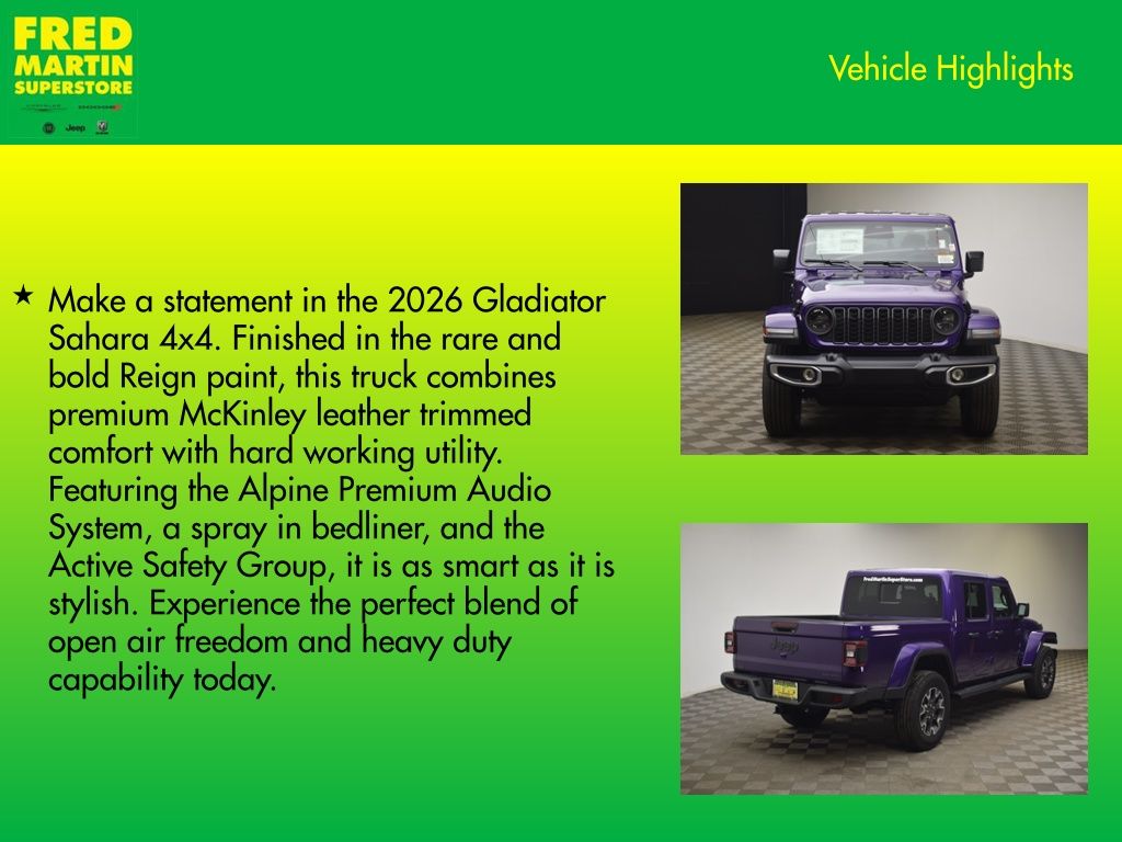 new 2026 Jeep Gladiator car, priced at $54,005