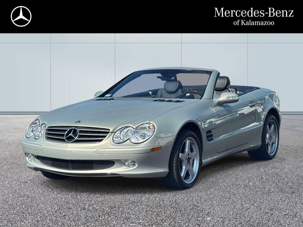 Designo Silver 2003 Mercedes-Benz SL-Class Convertible Rear-Wheel Drive 5-Speed Automatic Overdrive