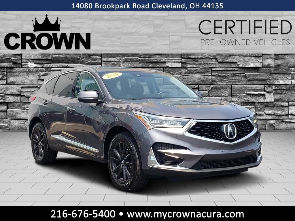 Gray (Modern Steel Metallic) 2019 Acura RDX SUV / Crossover All-Wheel Drive Automatic