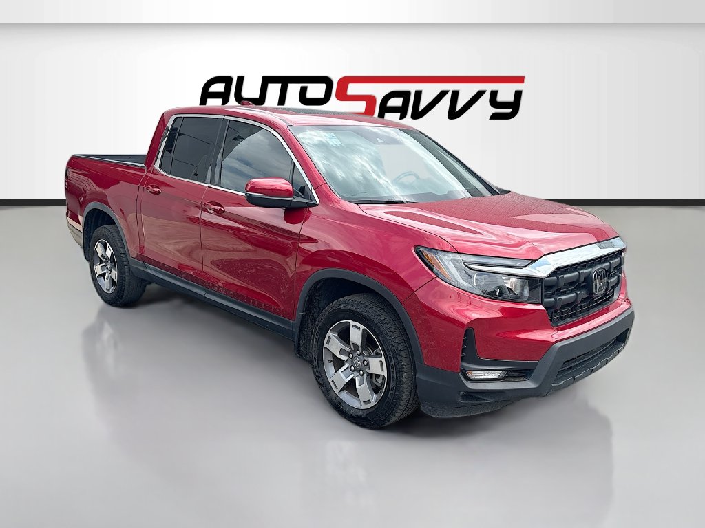 Red 2024 Honda Ridgeline Pickup Truck All-Wheel Drive 9-Speed Automatic
