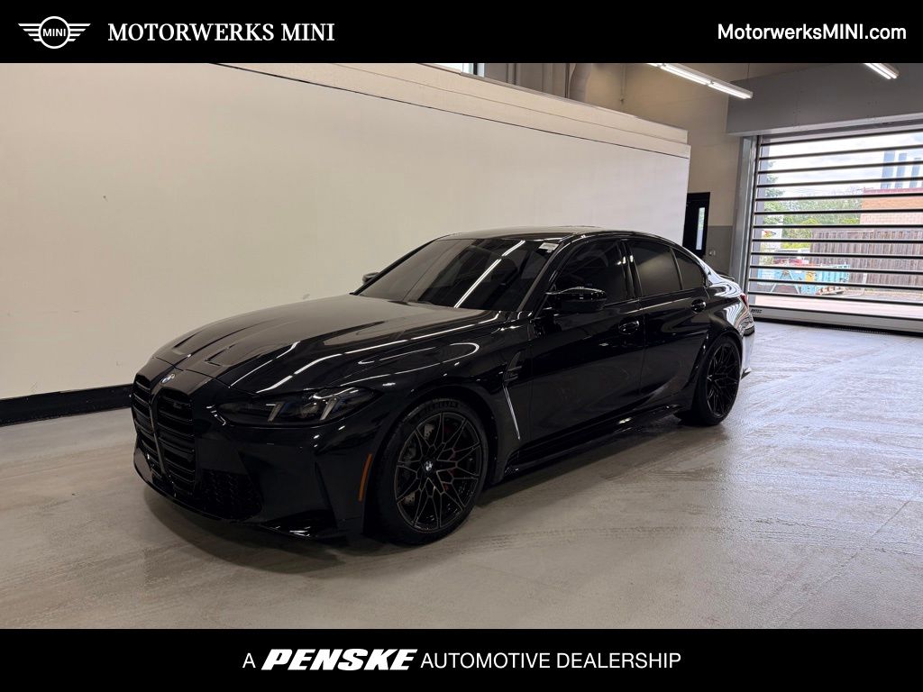 Black Sapphire Metallic 2025 BMW M3 Competition xDrive Sedan All-Wheel Drive 8-Speed Automatic