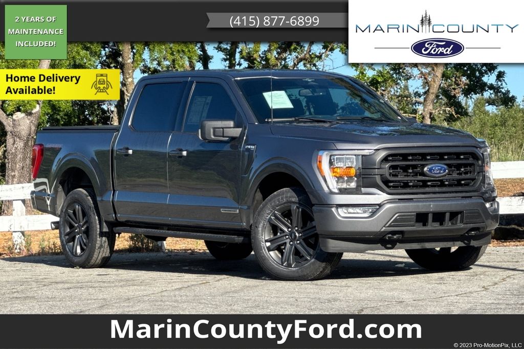 Carbonized Gray Metallic 2023 Ford F-150 XLT SuperCrew 4WD Pickup Truck Four-Wheel Drive Automatic